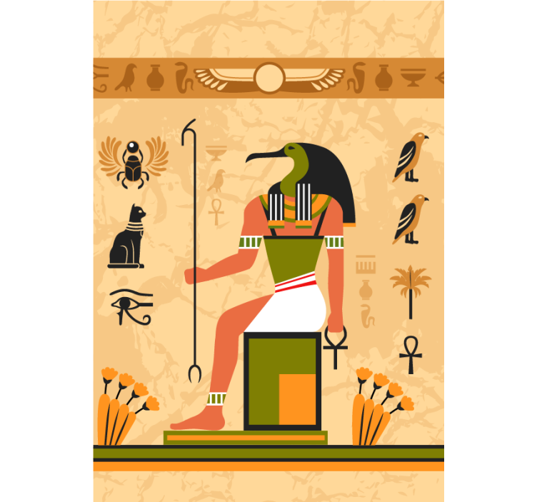 Ancient egyptian deity blind original - TenStickers