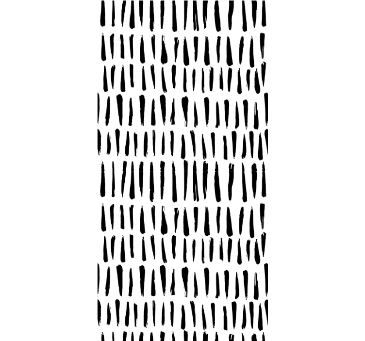 Vertical Black Strokes pattern roller blind - TenStickers
