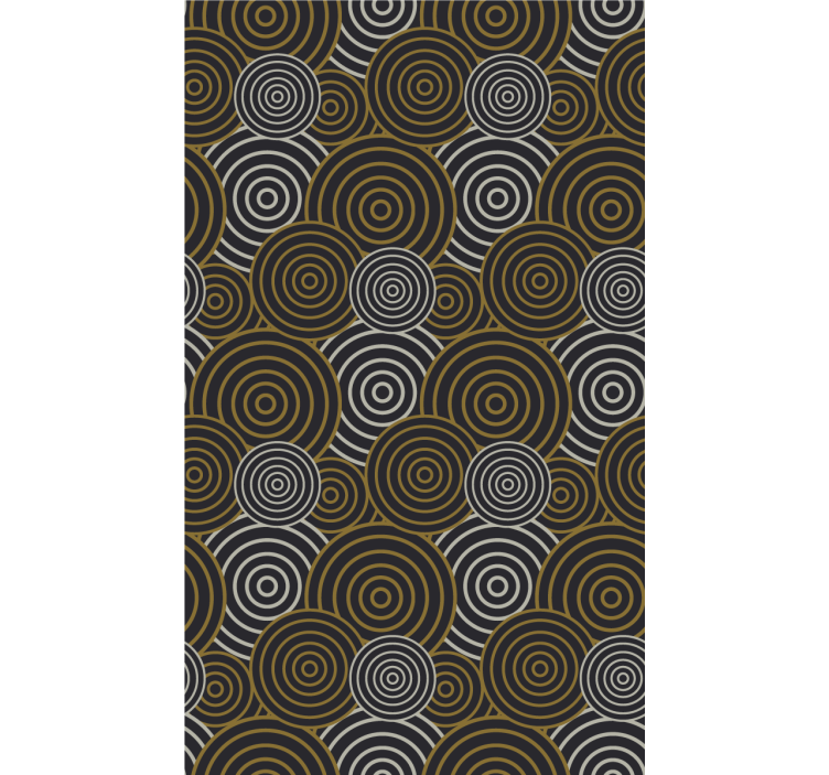 Pattern roller blind concentric circle design - TenStickers