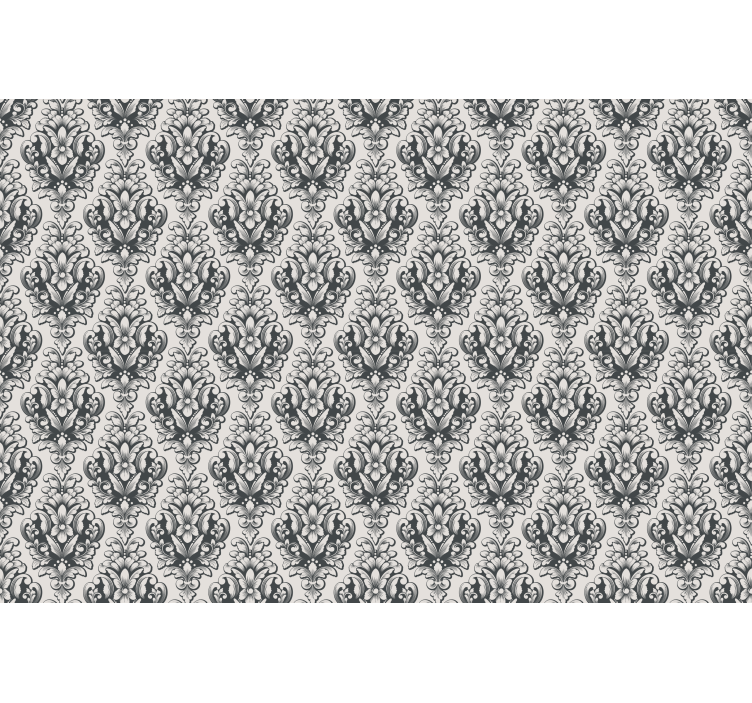 Elegant gray baroque motif classic blind - TenStickers