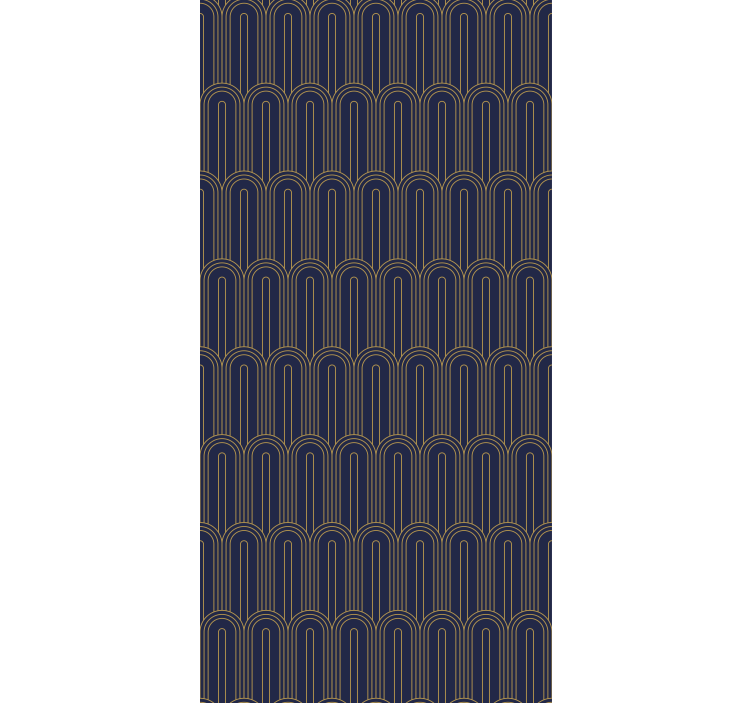 Modern golden archs elegant blind - TenStickers