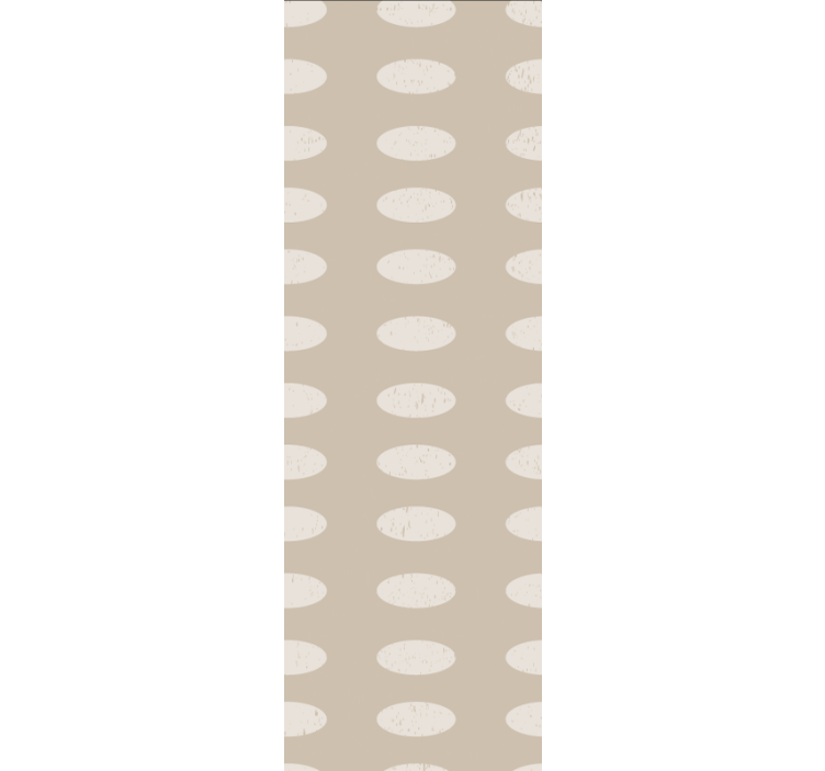 Pattern roller blind with oval contrast design - TenStickers