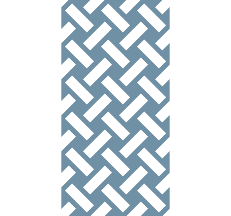 Pattern roller blind interweaving linear design - TenStickers