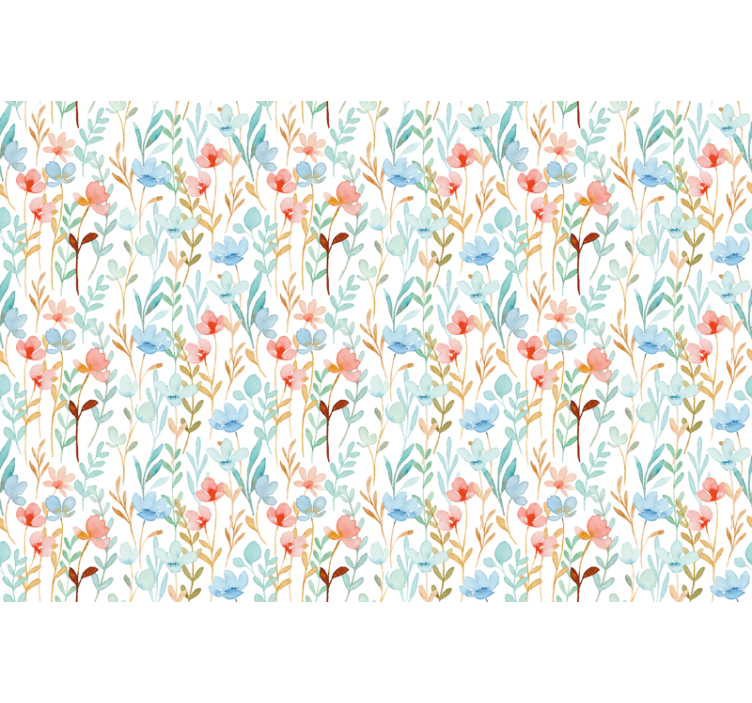 Delicate Botanical Theme blind flowers and plants - TenStickers