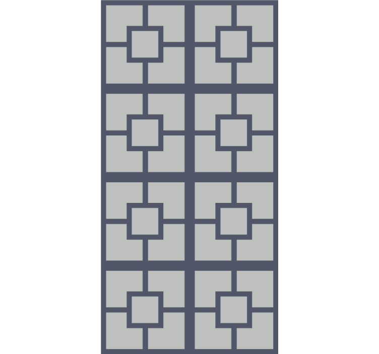 Geometric Square Theme modern blind - TenStickers