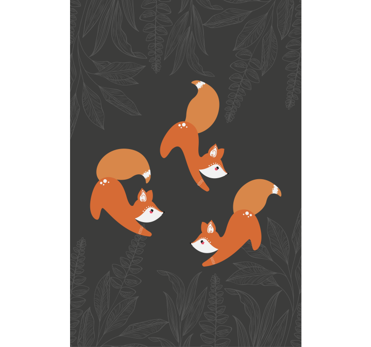 Charming Fox Pattern animals blind - TenStickers