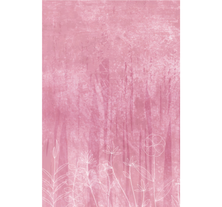 Floral silhouette design blind flowers and plants - TenStickers