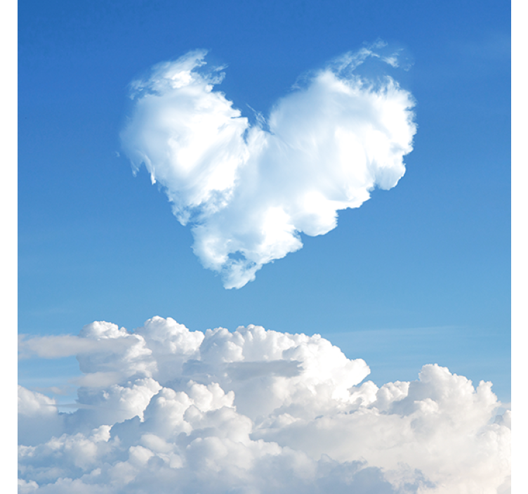 Heart shaped cloud love blind - TenStickers