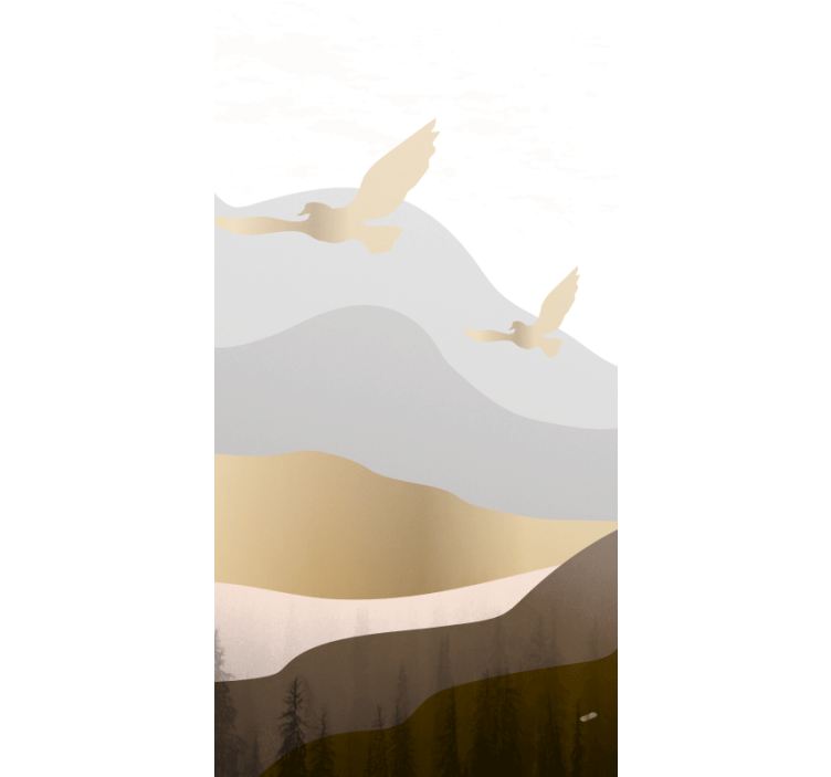 Soaring birds pattern modern blind - TenStickers