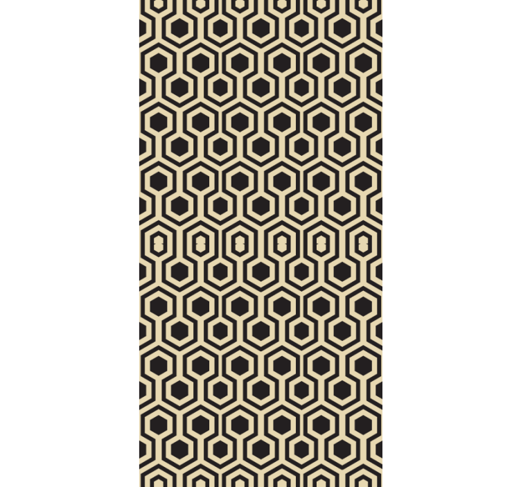 Hexagonal style living room blind - TenStickers