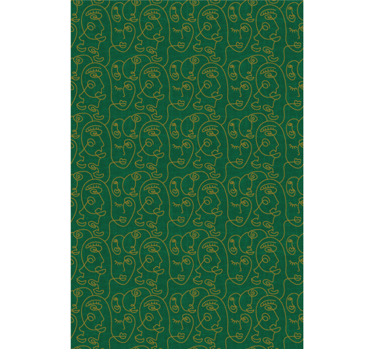 Minimalist Face Patterns art deco blind - TenStickers