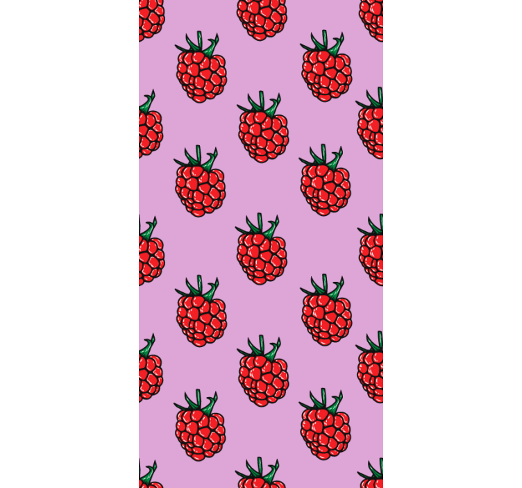 Raspberry Pattern blind fruit and vegetables - TenStickers