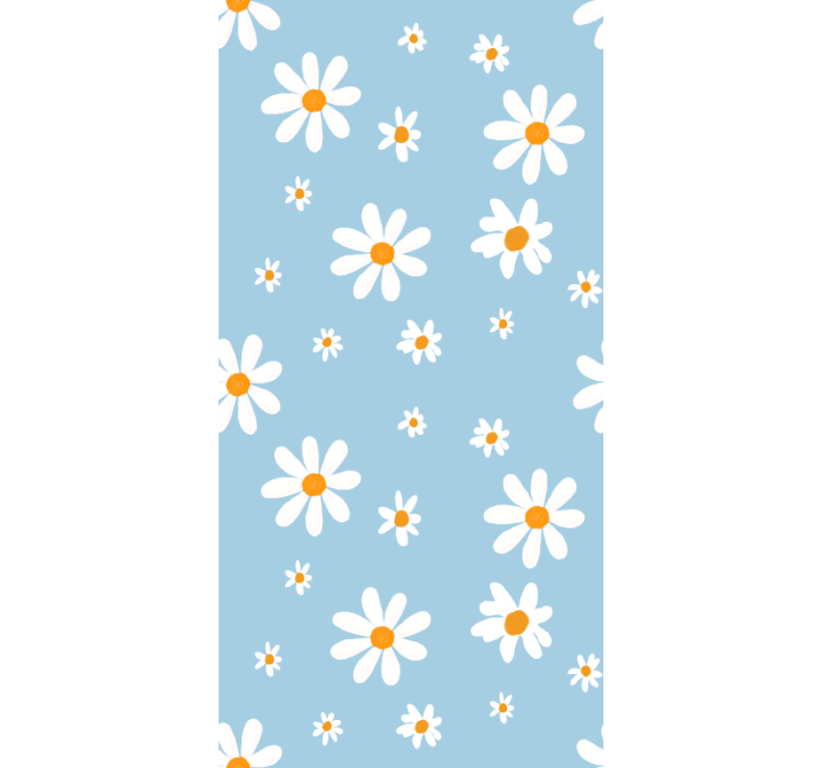 Delicate Daisy Patterns blind flowers and plants - TenStickers