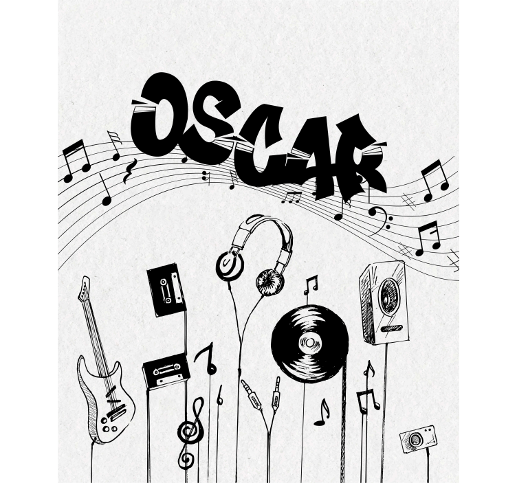 Music personalized Custom printed window shade - TenStickers