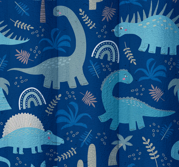 Blue shades dinosaur blind - TenStickers