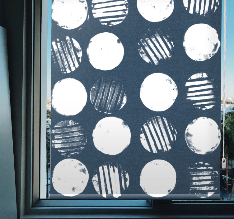 Abstract Circular Patterns pattern roller blind - TenStickers