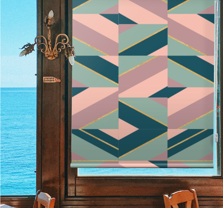 Abstract Geometric Motif modern blind - TenStickers