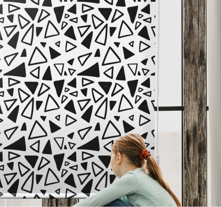 Abstract triangle patterns modern blind - TenStickers
