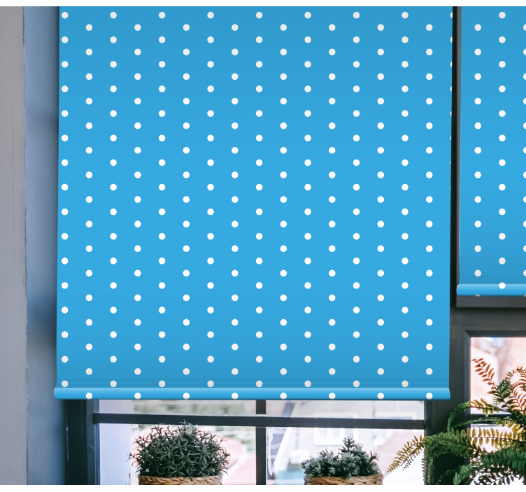 bright color with dots Master bedroom blind - TenStickers