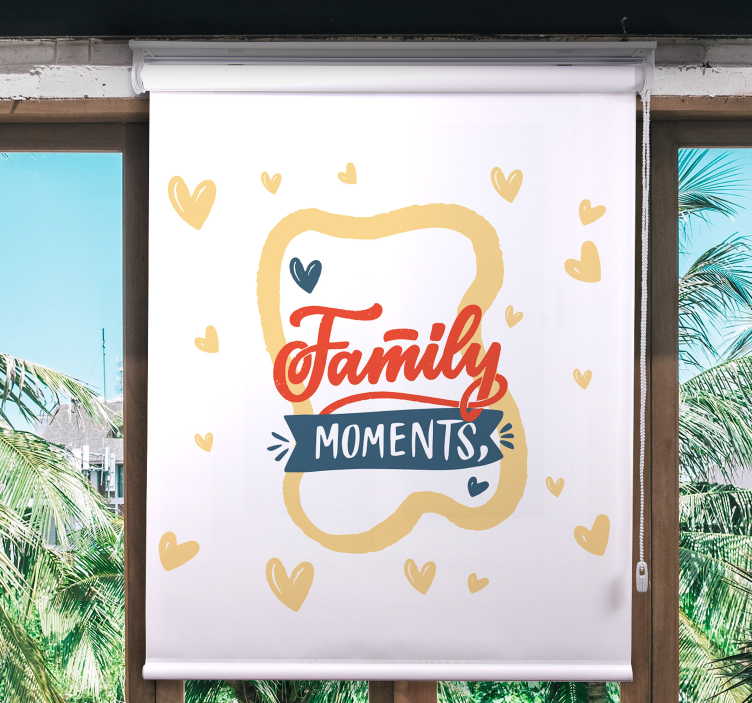 Cherish Precious Family Moments text blind - TenStickers