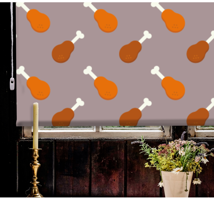 Chicken drumstick pattern blind original - TenStickers