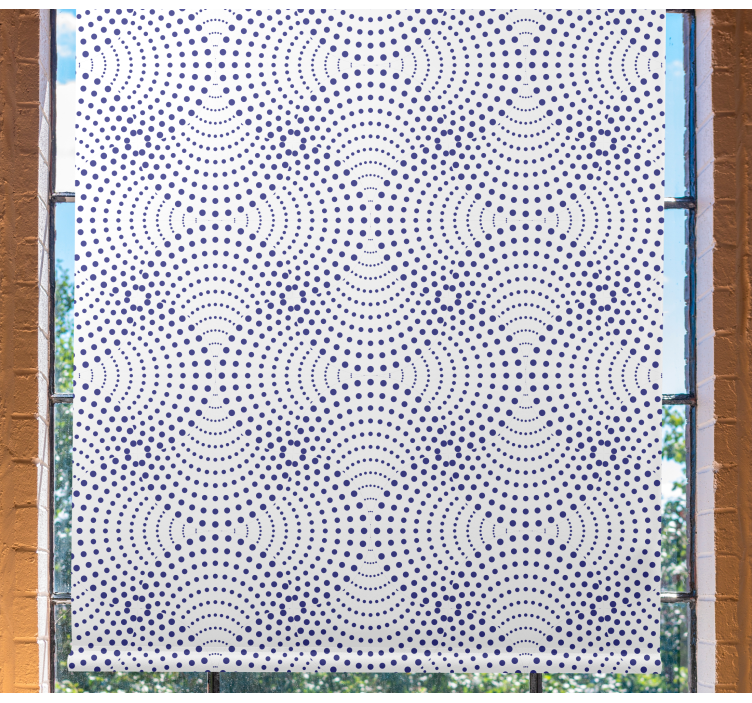 Circular Purple Patterns pattern roller blind - TenStickers