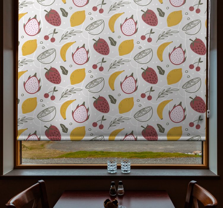 Citrus Fruit Pattern blind fruit and vegetables - TenStickers