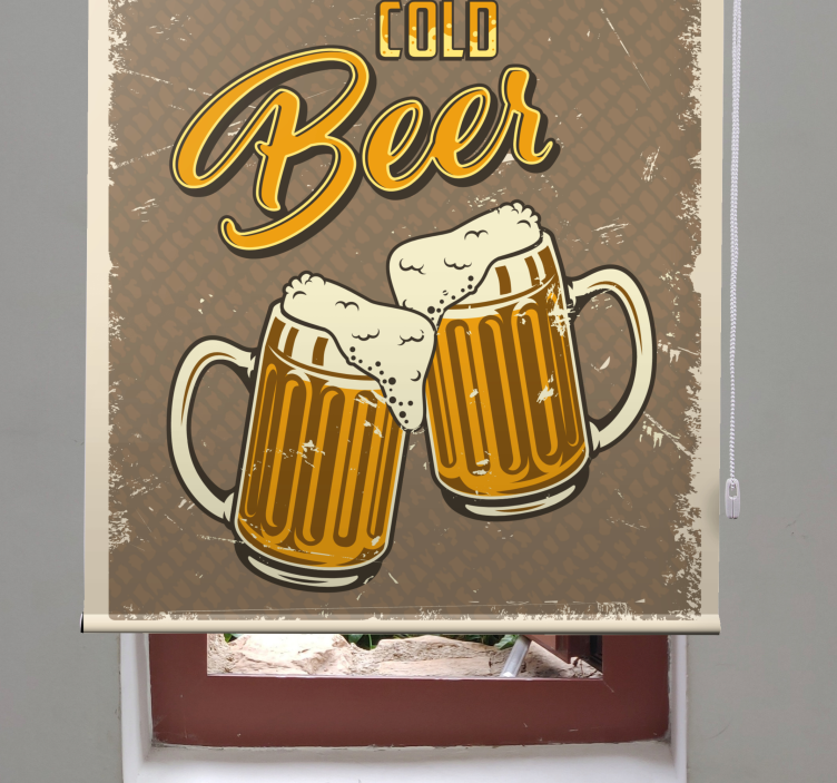 COLD BEER MUGS blind sports - TenStickers