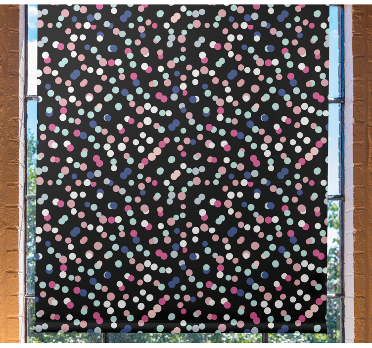 Colorful dot pattern blind teens - TenStickers
