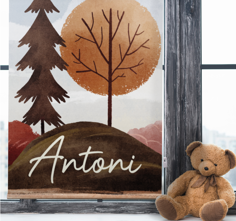 Nordic forest with name blind children - TenStickers