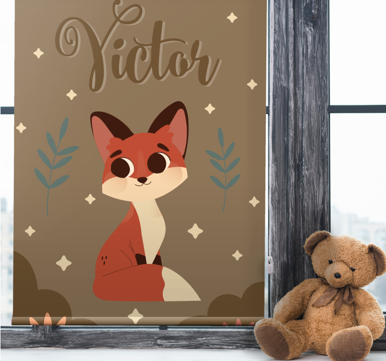 Custom fox design blind children - TenStickers