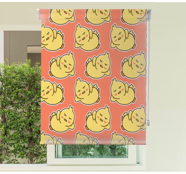 Yellow baby chicks characters animals blind - TenStickers