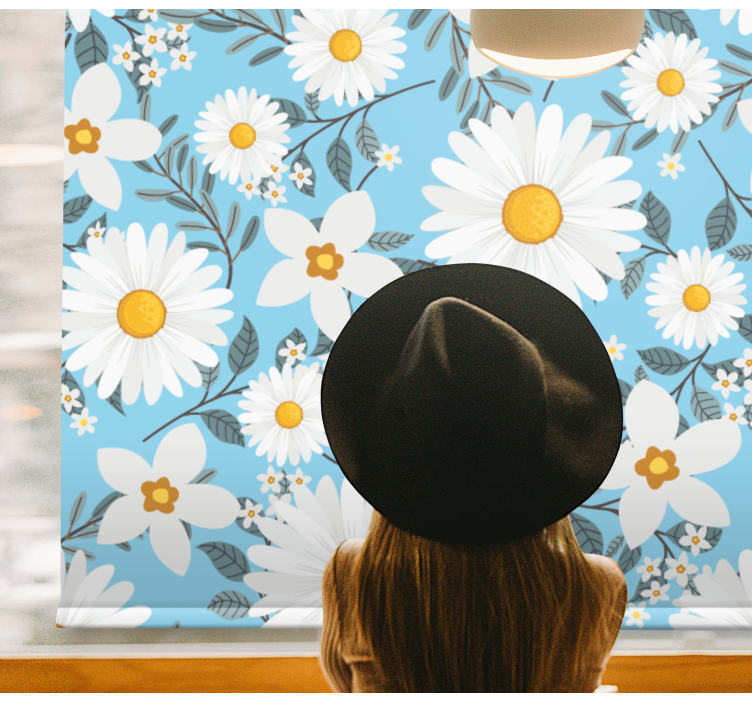 Daisies Blooming Bright blind flowers and plants - TenStickers
