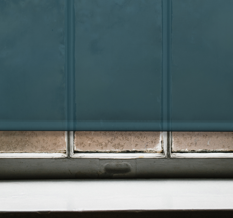 Deep Teal Canvas blackout roller blind - TenStickers