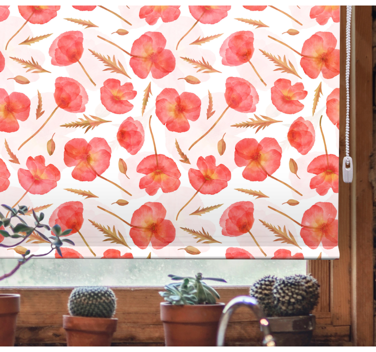 Delicate floral patterns blind flowers and plants - TenStickers