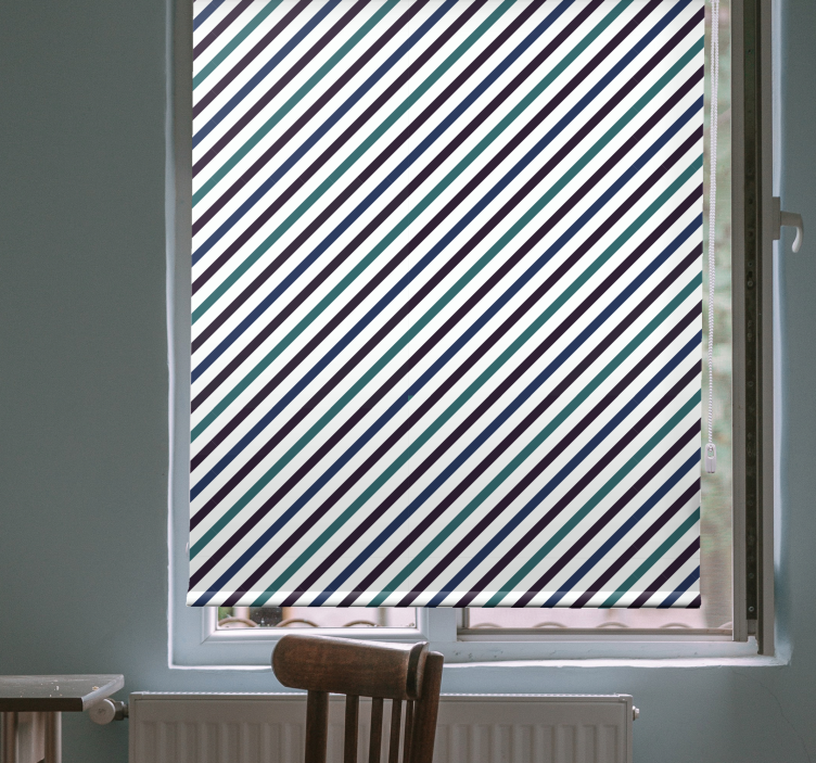 Diagonal Stripe Pattern blind kitchen - TenStickers