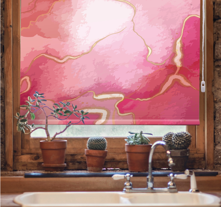 Elegant Flowing Patterns pattern roller blind - TenStickers