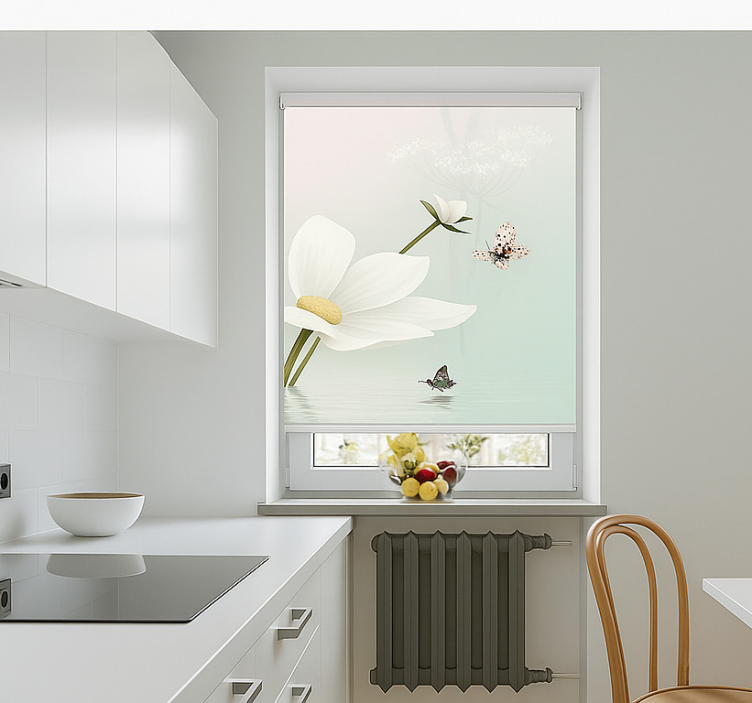 Ethereal Daisy Reflections blind kitchen - TenStickers