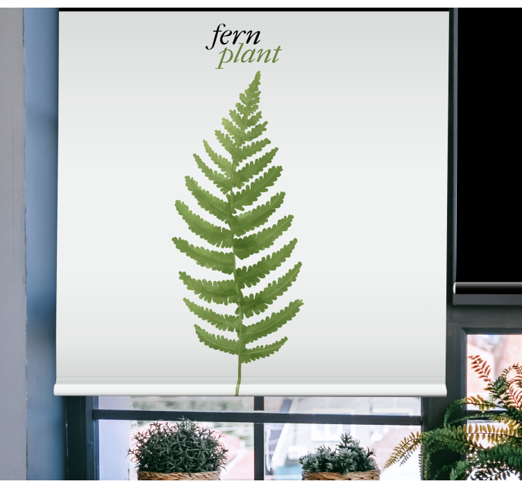 Fern green plant blind flowers and plants - TenStickers