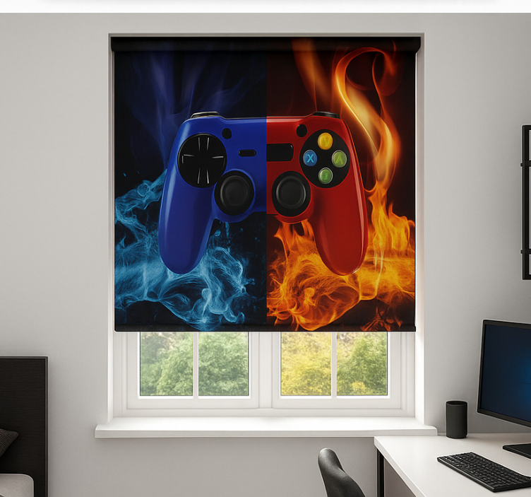 Fire and ice console  blind geek - TenStickers