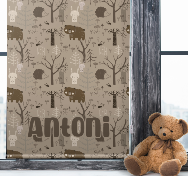 Forest animal theme blind children - TenStickers