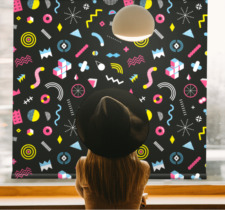 Geometric pop pattern blind original - TenStickers