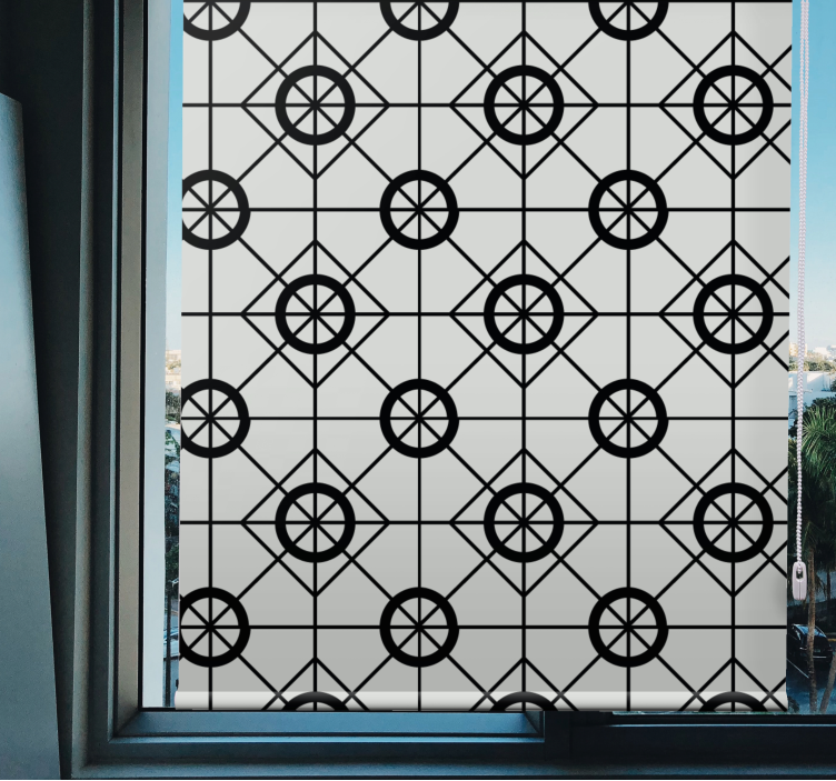 Geometric Circular Motif modern blind - TenStickers