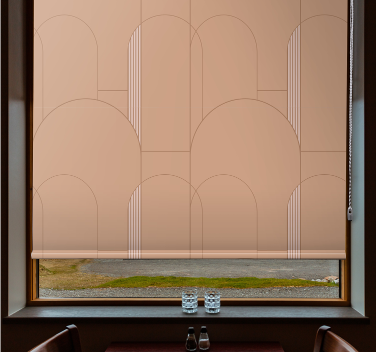 Geometric Curves Design modern blind - TenStickers
