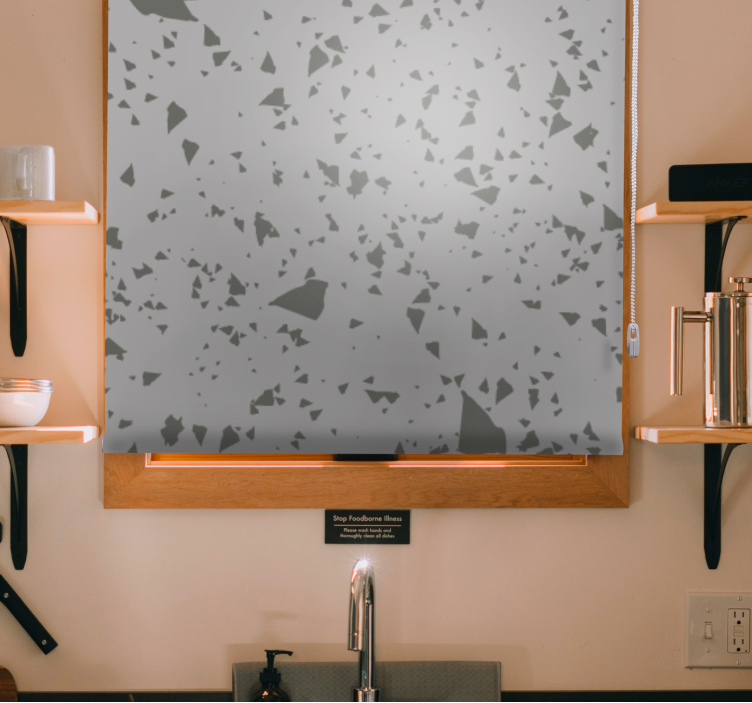Geometric Fragment Patterns pattern roller blind - TenStickers