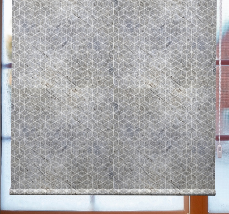 Geometric pattern mesh pattern roller blind - TenStickers