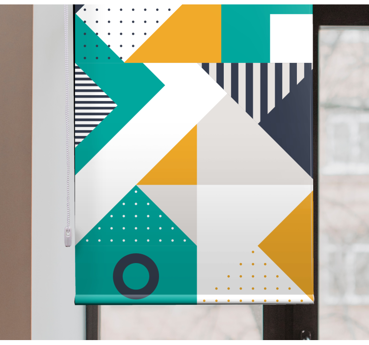 Geometric Pattern Mix modern blind - TenStickers