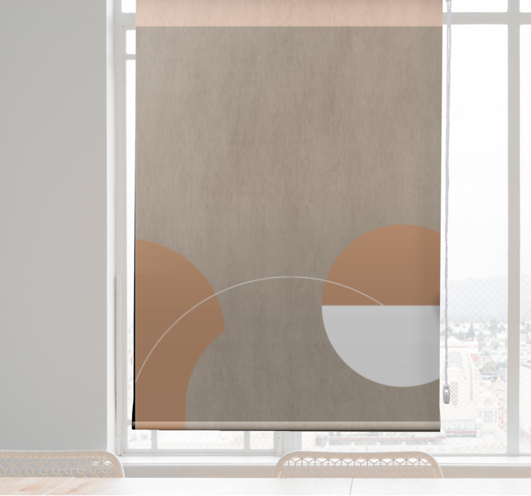 Geometric Round Forms modern blind - TenStickers