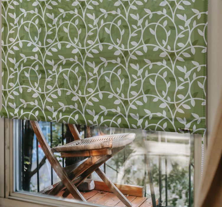 Green plants Elegant blind - TenStickers