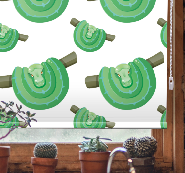 Green Snake Design animals blind - TenStickers